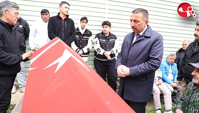 Vali Hacıbektaşoğlu,polis memuru Ertunç Gül'ün cenaze törenine katıldı
