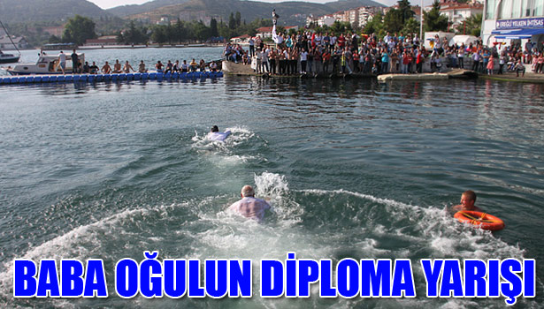 DENİZCİLİK MESLEK LİSESİ ÖĞRENCİLERİ, DİPLOMALARINI DENİZDEN ALDI