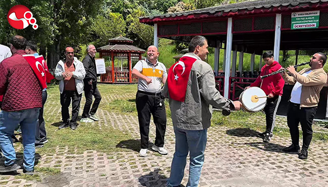 Temsili asker uğurlama töreni duygulandırdı