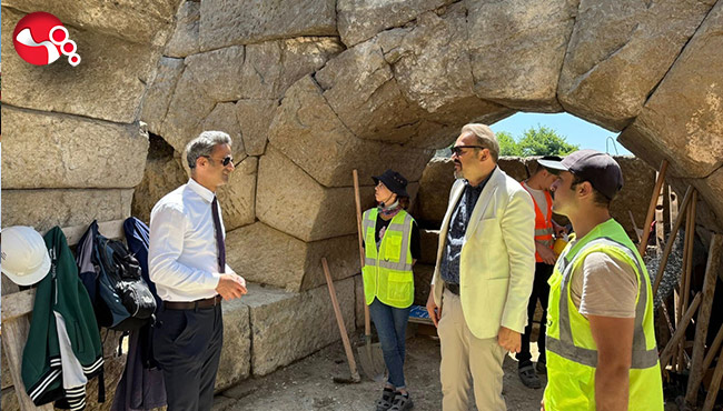 Kaymakam Kaya kazı çalışmalarını yerinde inceledi