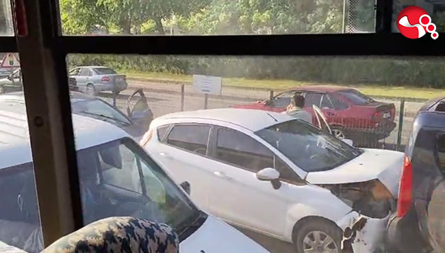 7 araç birbirine girdi!...