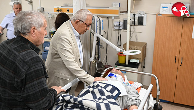 Başkan Posbıyık'tan geçmiş olsun ziyareti....