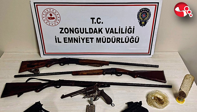 Ruhsatsız silah operasyonu!...
