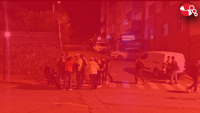 Motosikletliler çarpıştı!....