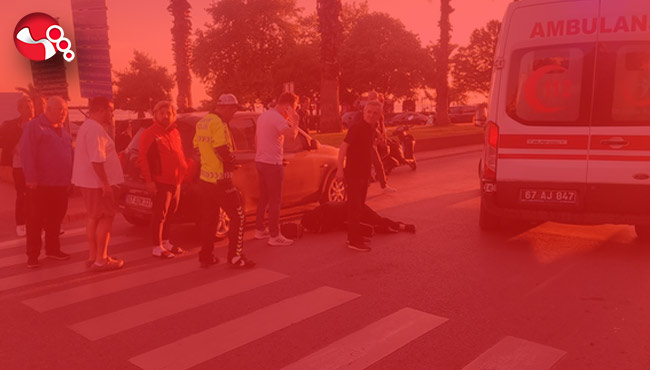 Gözlerini güneş alınca!....İşte kaza anı...