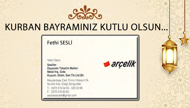 Kurban Bayramınız Kutlu Olsun…