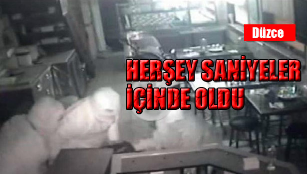 BEYAZ MASKELİ HIRSIZLAR 50 SANİYEDE KASAYI ÇALDI