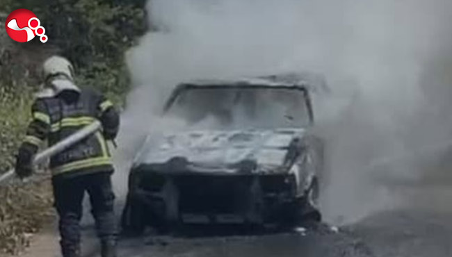 Aniden alevler içinde kaldı!.....