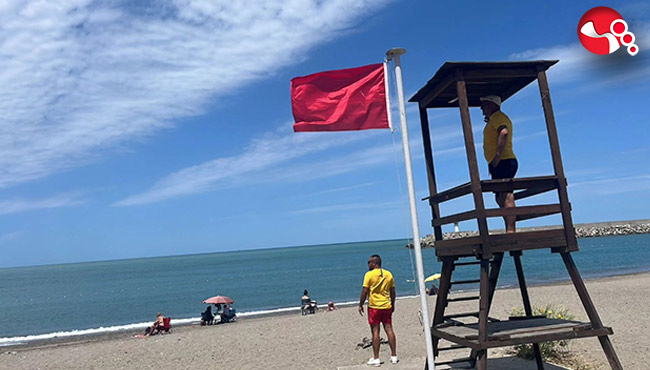 Denize girmek yasaklandı