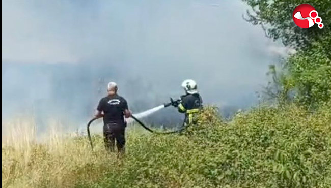 Çaycuma'da örtü yangını!...
