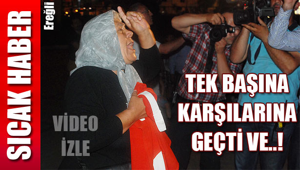 ASLINDA, İKİ TARAFINDA ELİNDE TÜRK BAYRAĞI VARDI!..