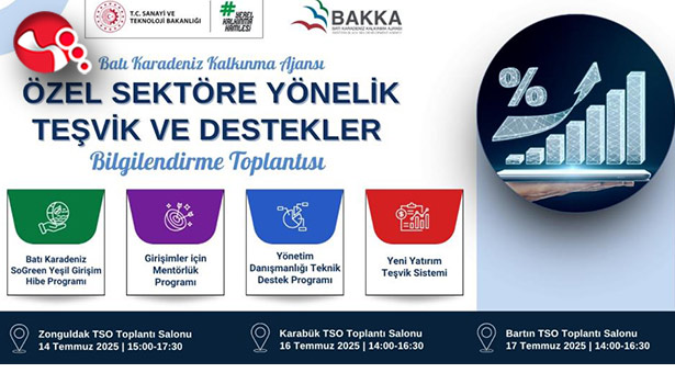 BAKKA; özel sektöre teşvik ve destekleri anlatacak
