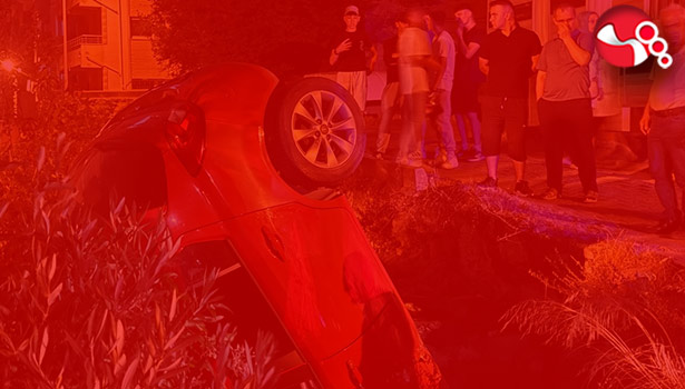 Otomobil kömürlüğe düştü!...