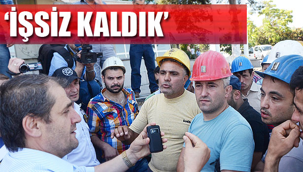 TAŞERON İŞÇİLER EYLEM YAPTI