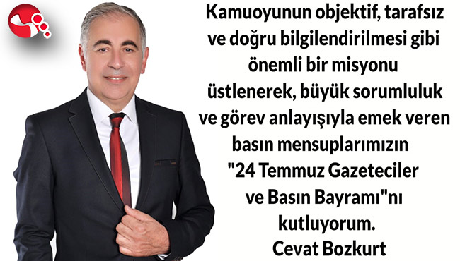 Cevat Bozkurt, gazetecileri kutladı…