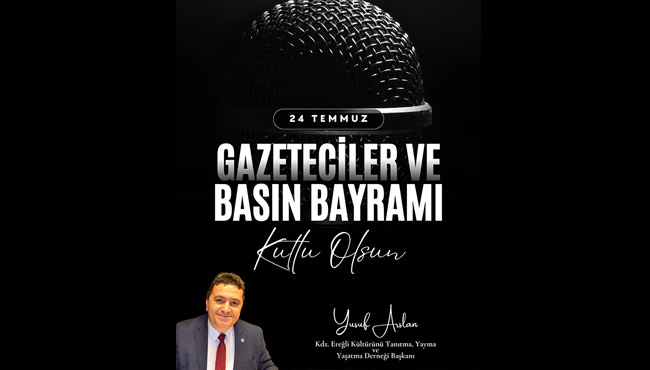 Başkan Arslan, 24 Temmuz Gazeteciler ve Basın Bayramı'nı kutladı