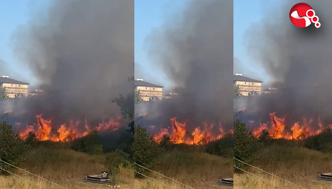 Kepez'de yangın!....