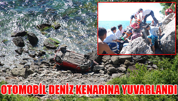 SÜRÜCÜ AMBULANSLA HASTANEYE KALDIRILDI