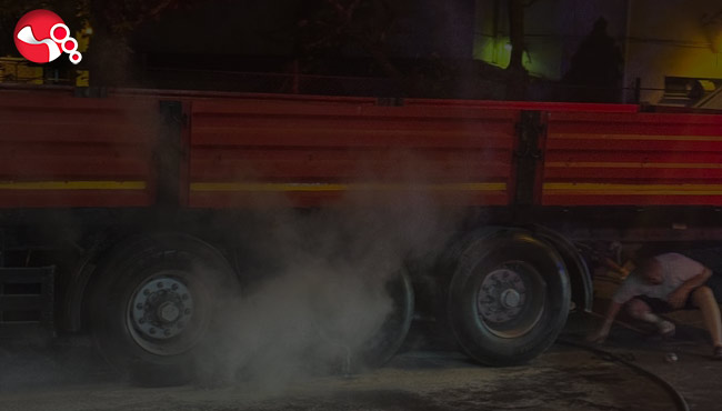 Aniden alev aldı!....