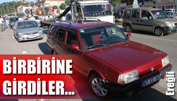 ZİNCİRLEME KAZA... 2 YARALI...