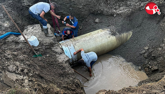 İsale hattında çalışmalar başladı