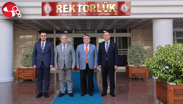 Rektör Özölçer, makamında ağırladı