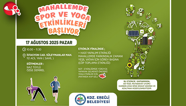 Mahallelerde Spor ve Yoga Etkinlikleri Başlıyor