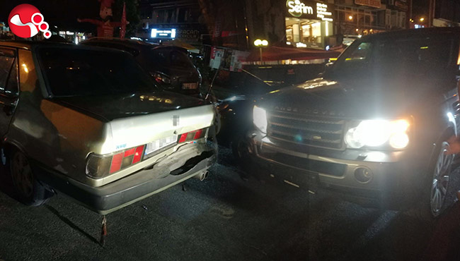 Cip ile otomobil çarpıştı…
