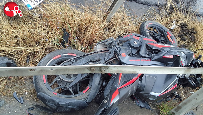 Korkuluklara çarptı!