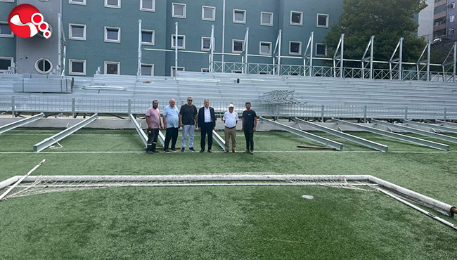 Şehit Vefa Karakurdu Stadı yeni sezona hazırlanıyor…