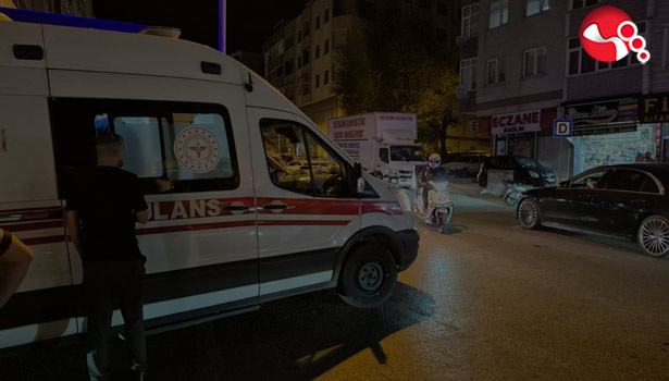 Otomobille Motosiklet çarpıştı