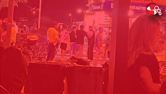 Motosikletli çocuğa çarptı!....