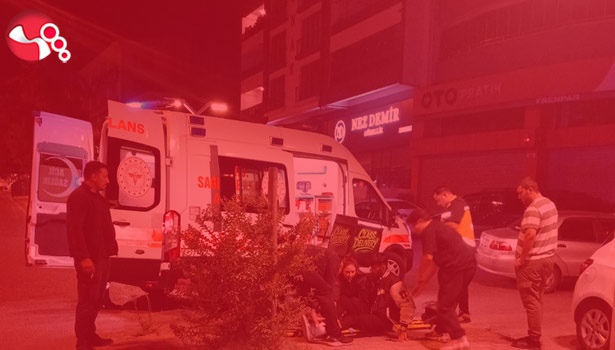 Motosikletle çarpıştı