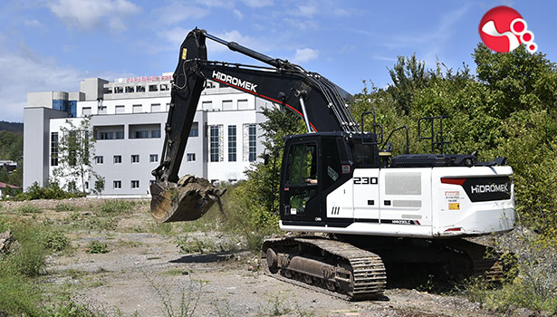 Yeni diş hastanesi yolu yapılıyor.....