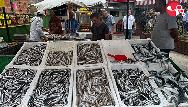 Tezgahlar balığa yoğun ilgi....