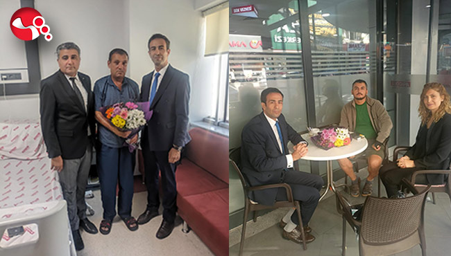 Hastanede tedavi gören gazileri unutmadılar...