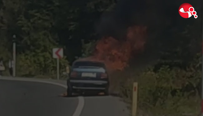 Aniden alevler içinde kaldı….