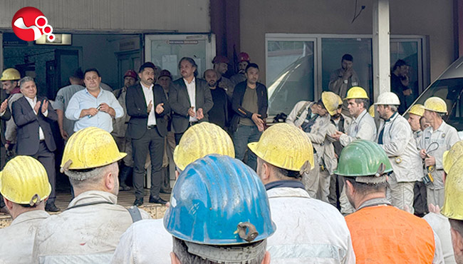 Genel Başkan Yeşil, Gelik'te madencilerle buluştu