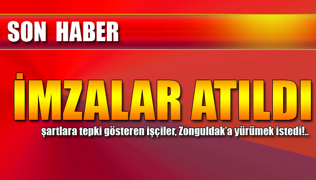 MADEN OCAĞINDA SÖZLEŞME İMZALANDI