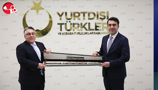 Rektör Özölçer YTB Başkanı Turus’a ziyaret etti