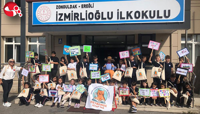 Minik okurlardan "Heybemde Kitap Var" projesi