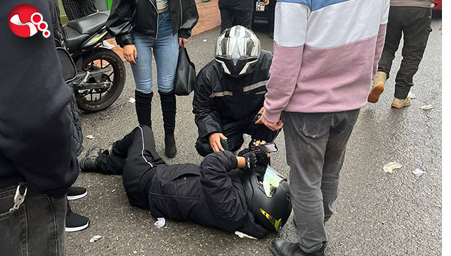 Motosiklet kazası: 1 yaralı…