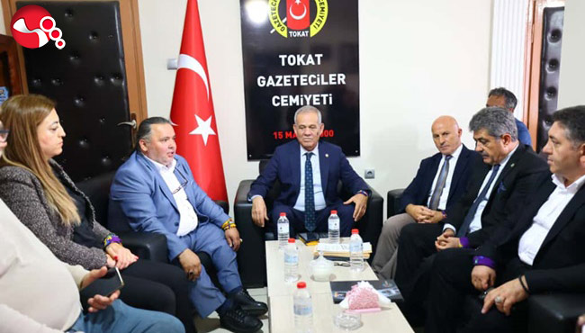 Tokat Belediye Başkanı ve Gazeteciler Cemiyetine Ziyaret