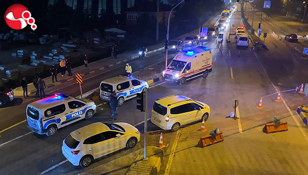 Polise çarptı!....