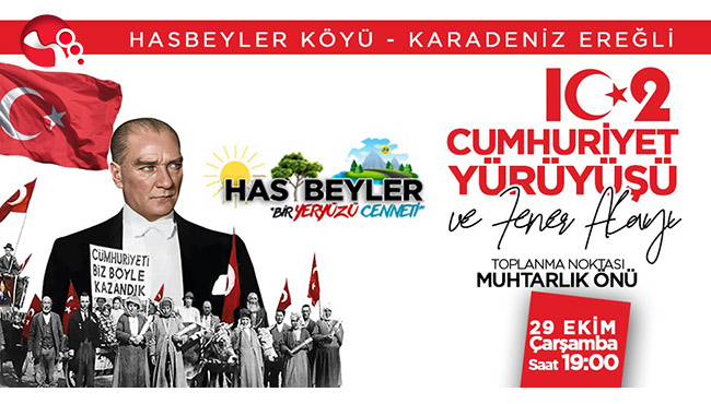 Hasbeyler'de 29 Ekim Coşkusu yaşanacak....
