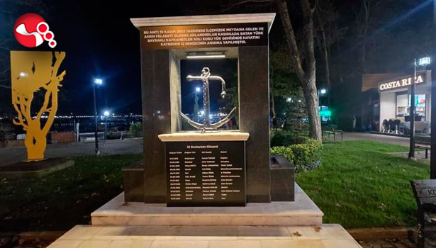 12 denizci anısına anıt yapıldı