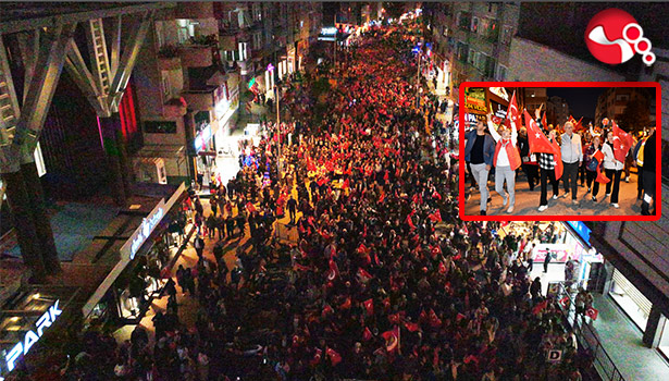 On binler Cumhuriyet için yürüdü!....