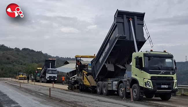 Ereğli OSB yolunda çalışmalar....