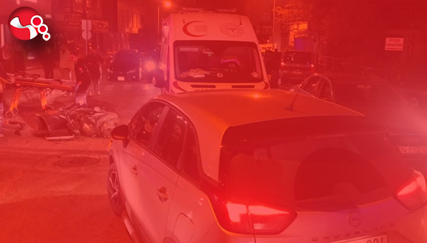 Motosiklete çarptı