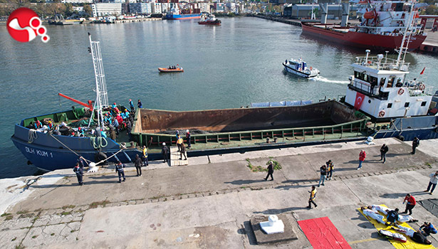 Gemi kazası tatbikatı yapıldı